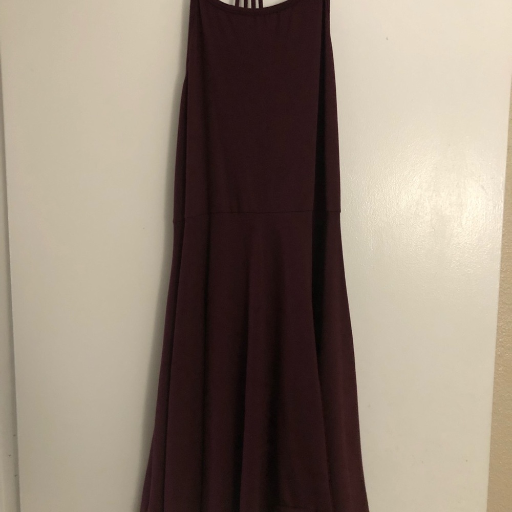 Burgundy dress